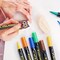 LET'S RESIN 36 Acrylic Paint Pens Markers, Dual Tip Fine&Brush Paint Markers, Strong Coverage Bright Colors Paint Pens for Rocks, Canvas, Wood, Glass,Fabric, Plastic, Acrylic Paint Set